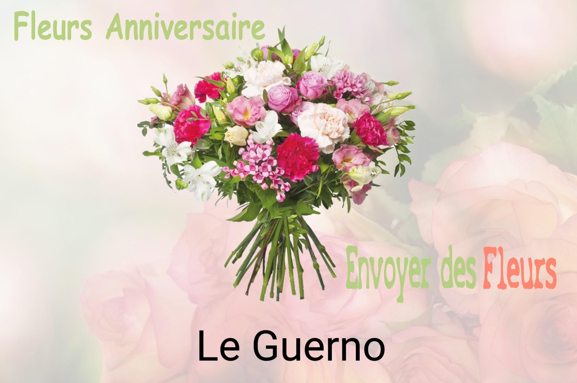 Bouquet de fleurs d’anniversaire livré à Le Guerno