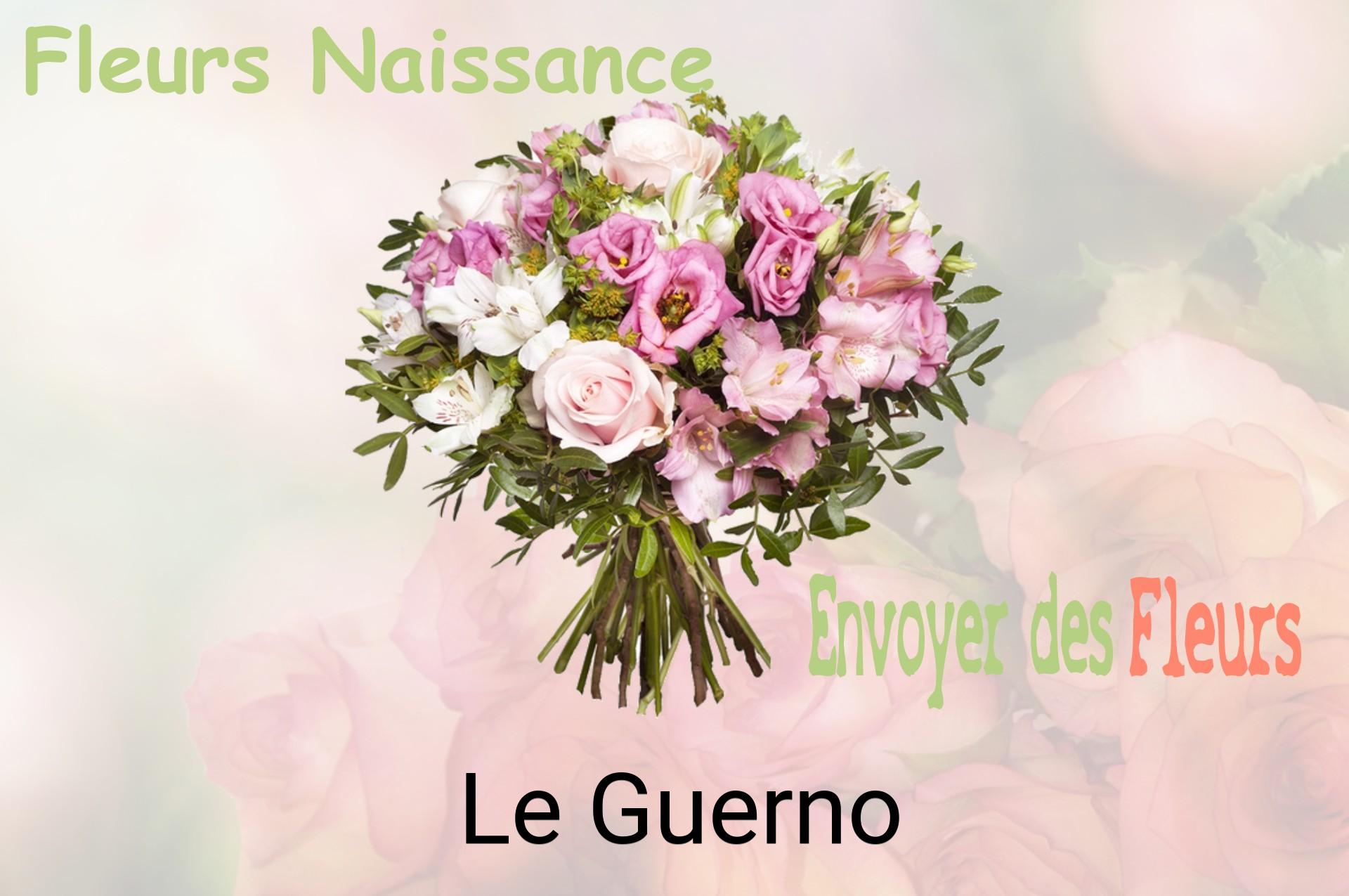 Bouquet de fleurs de naissance livré à Le Guerno